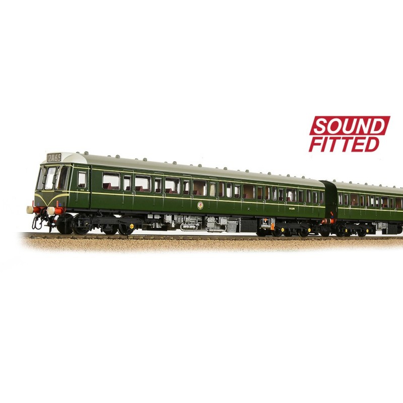 35 500sf Class 117 3 Car Dmu Br Green Speed Whiskers Sound Fitted 