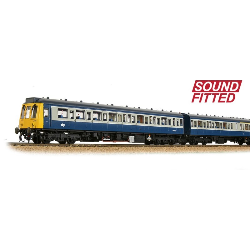 35 501sf Class 117 3 Car Dmu Br Blue And Grey Sound Fitted 