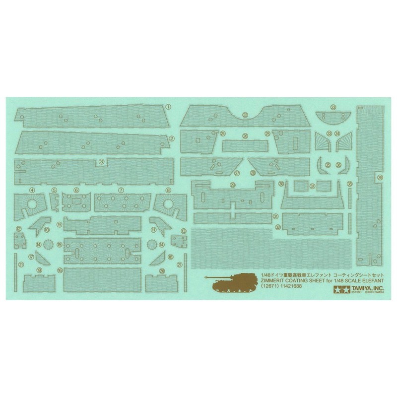 12671 - 1/48 Elefant Zimmerit Coating Sheet