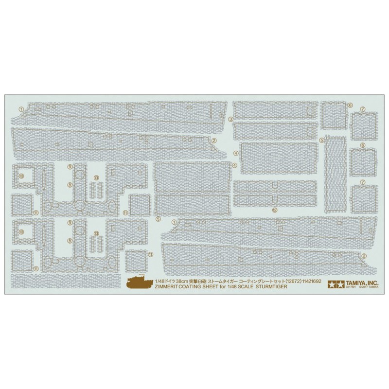 12672 - 1/48 Sturmtiger Zimmerit Coating Sheet