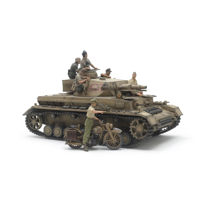 25208 - 1/35 Panzerkampfwagen IV Ausf.F & Motorcycle Set "North Africa"