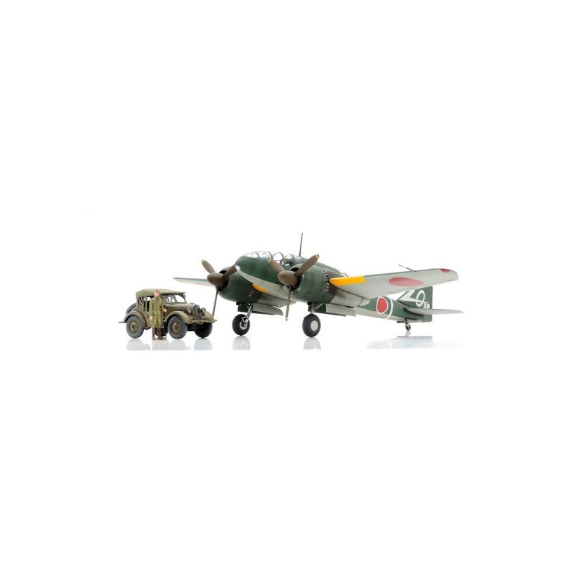 25217 - 1/48 Ki-46 III 100 Aircraft & Kurogane 4x4 Set