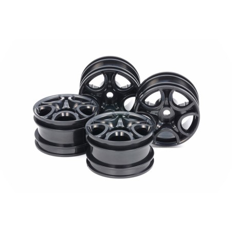 51659 - C Shaped 10 Spoke Wheel - Black X 4