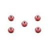 53160 - 4Mm Flange Lock Nuts Red