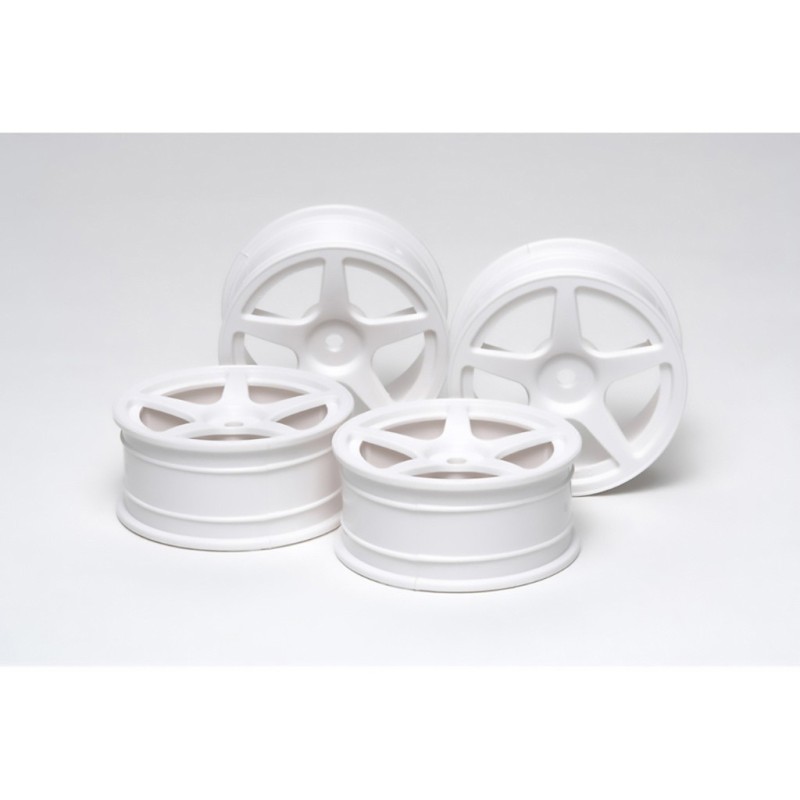 53471 - M Narrow White 5 Spoke Wheels