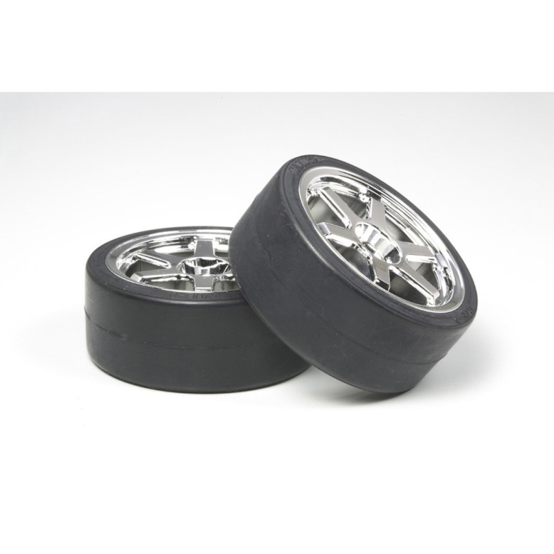 53960 - 6-S Wheel W Drift Tyre X 2 26Mm + 2