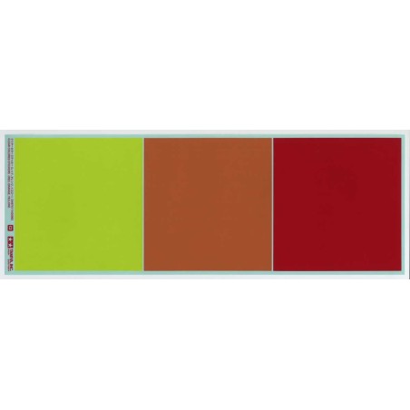 54974 - Clear Colour Stickers Red Oran Yell