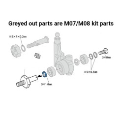54996 - M Lw 1 Piece Aluminum Axle And Hub