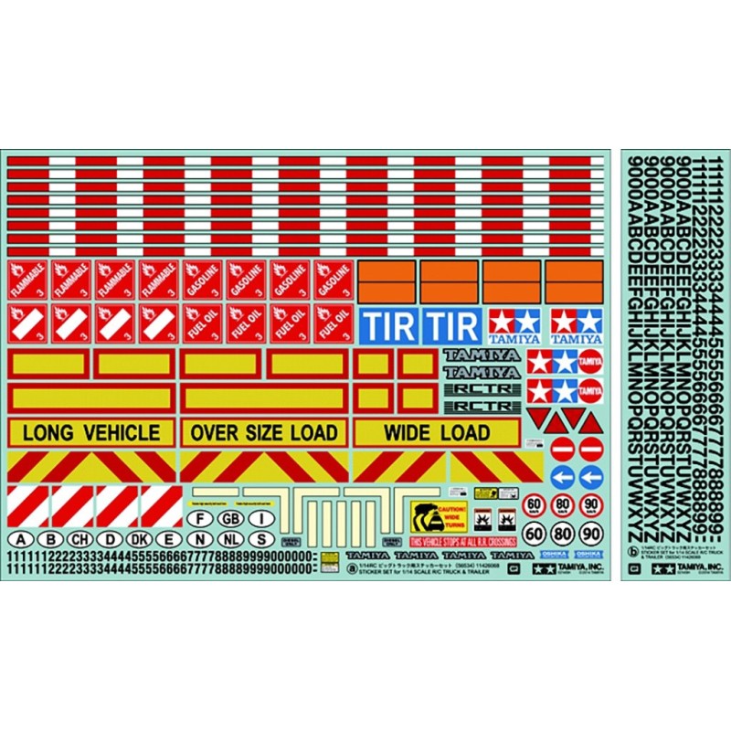 56534 - 1/14 Tractor Trailer Sticker