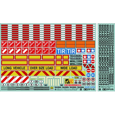 56534 - 1/14 Tractor Trailer Sticker