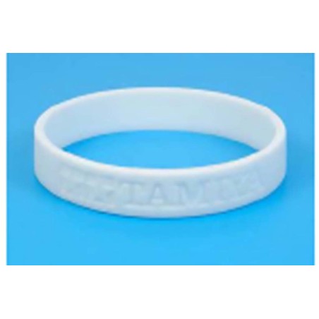 67027 - TAMIYA SILICONE BRACELET (WHITE)