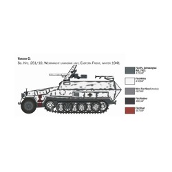 7079 - Sd.Kfz. 251/10 with 4 Figures