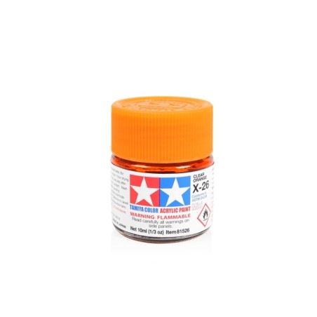 81526 - Acrylic Mini X-26 Clear Orange