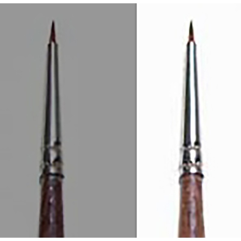 A52282 - 0/5 Syn Round Brush With Brown Tip