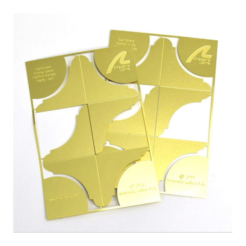 AL27316 - Set 4 Brass Corner Edge Guard Nº 2