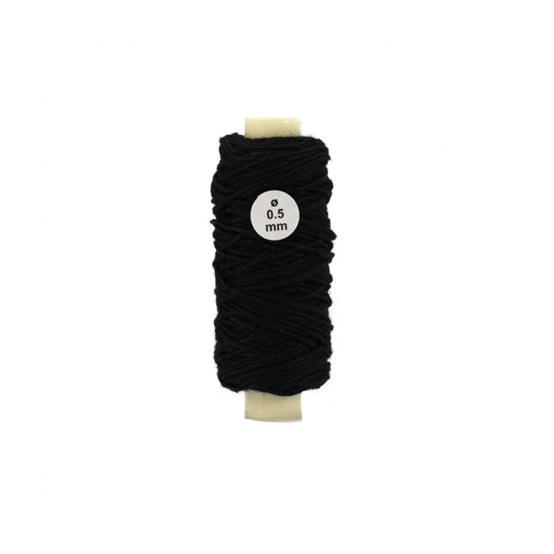 AL8812 - Cotton Thread Black 0,50Mm