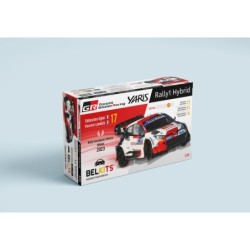 BEL026 - 1/24 Toyota GR Yaris Rally Guanajuato Mexico Winner 2023