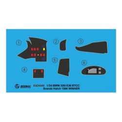 BX24045E - Etching Detail Parts: BMW 320 Fina BTCC 96 Winner
