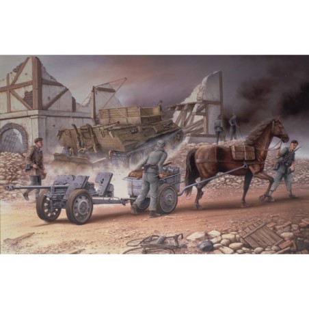 D6079 - Horse-drawn 2.8cm sPzB41 AT Gun & IF8 Limber w/Crew