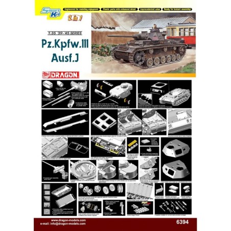 D6394 - 1/35 PZ KPFW III Ausf Jsmartk