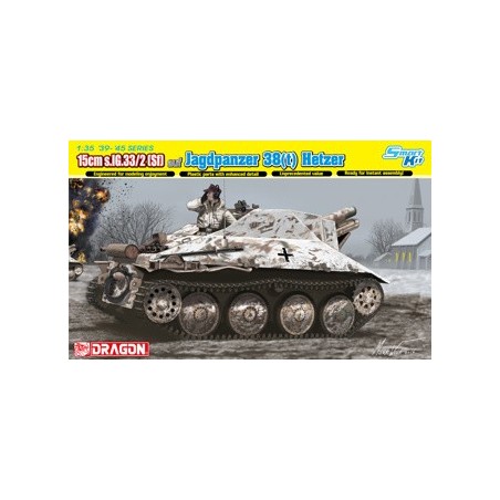 D6489 - 1/35 15cm s.IG.33/2 (Sf) auf Jagdpanzer 38(t) Hetzer (with Interior)with Bonus items’