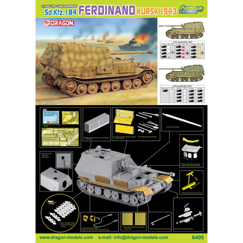 D6495 - 1/35 SD KFZ 184 Ferdinand Kursk