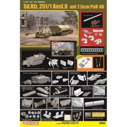 D6664 - 1/35 Sd.Kfz.251/1 Ausf.D mit 7.5cm PaK 40 (2 in 1)