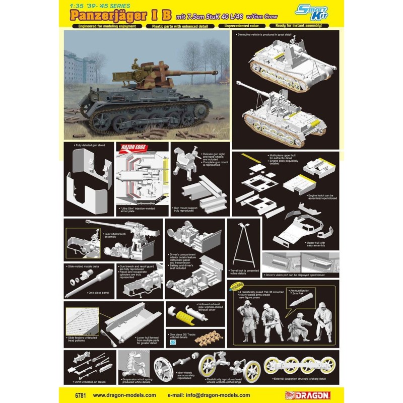 D6781 - Panzerjager IB mit 7.5cm StuK 40 L/48 with Gun Crew