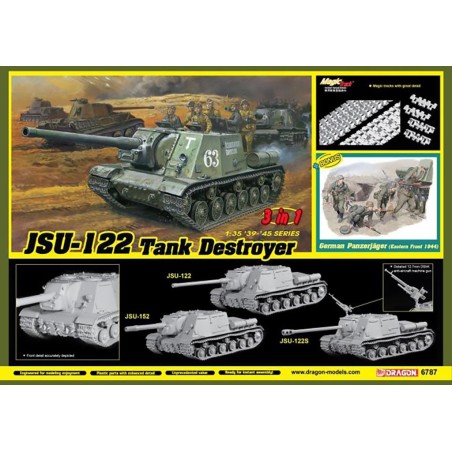 D6787 - 1/35 Jsu-122 Vs Panzerjager (3 In 1)