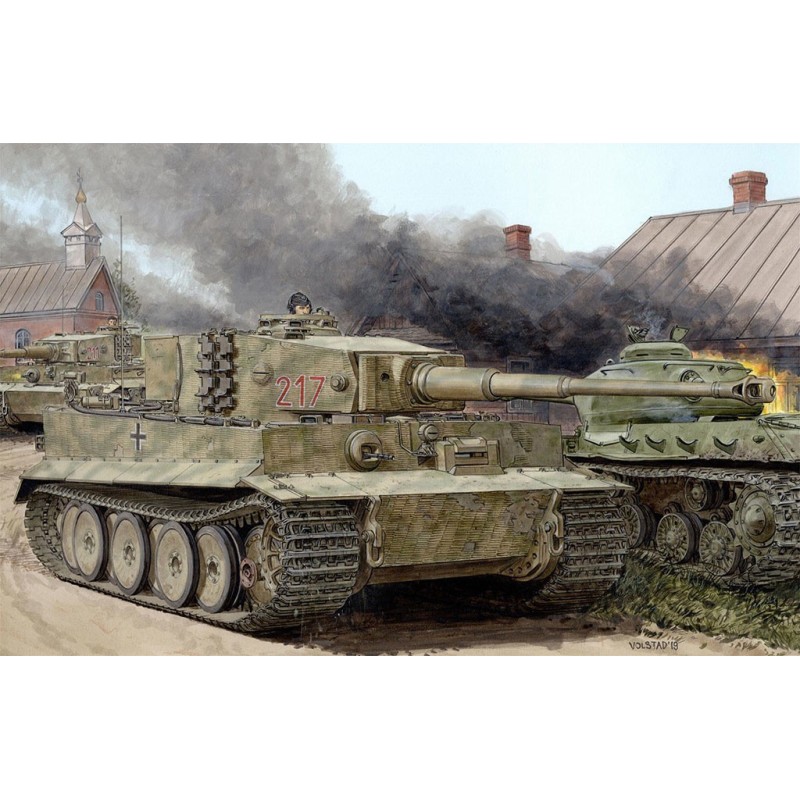 D6888 - 1/35 Tiger I Mid Prod W Zimmerit
