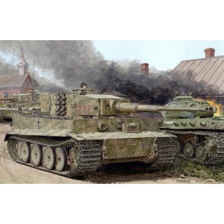D6888 - 1/35 Tiger I Mid Prod W Zimmerit