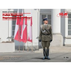 ICM16010 - Polish Regiment Representative Officer 1:16 Figure