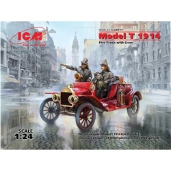 ICM24017 - Model T 1914 Fire Truck with 2 Crew Figures