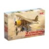 ICM32025 - CR. 42 Falco with Italian Pilots In Tropical Uniform (3 Figures & 2 Dogs)