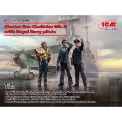 ICM32045 - Gloster Sea Gladiator Mk.II with 3 Royal Navy Pilot Figures