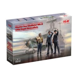 ICM32045 - Gloster Sea Gladiator Mk.II with 3 Royal Navy Pilot Figures