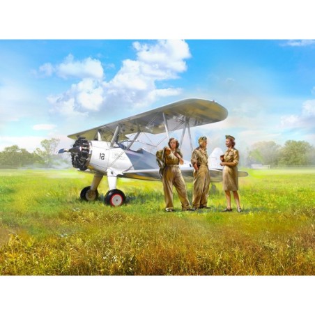 ICM32051 - Stearman PT-17 with 3 American Cadet Figures