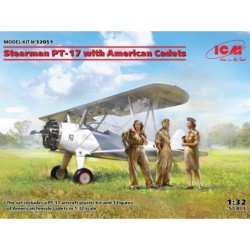ICM32051 - Stearman PT-17 with 3 American Cadet Figures