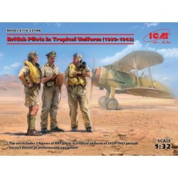 ICM32106 - British Pilots In Tropical Uniform (1939-1943) 3 Figures