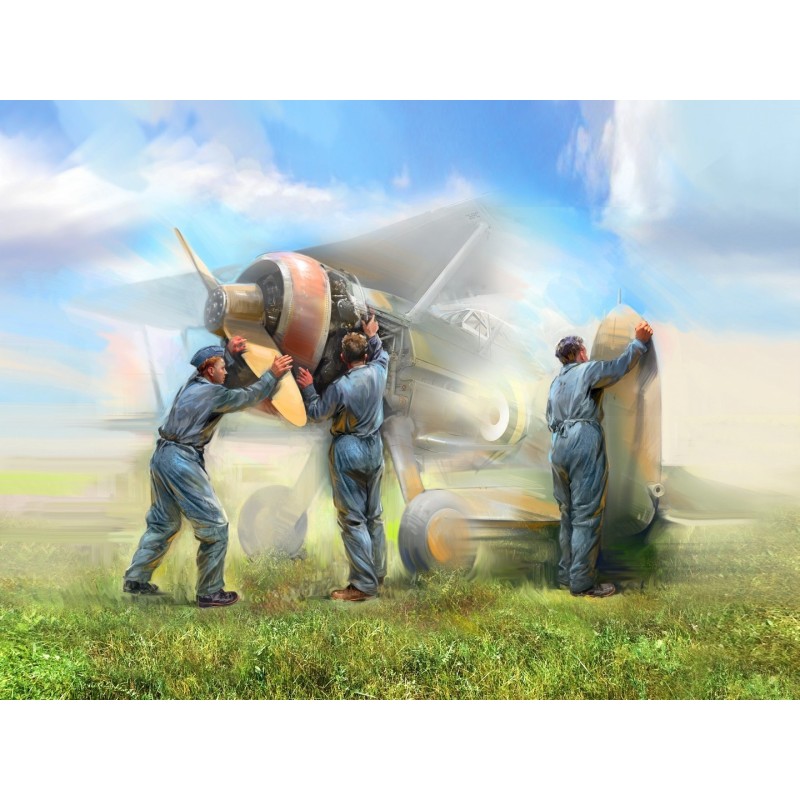 ICM32107 - WWII British Ground Personnel (1939-1945) 3 Figures