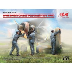 ICM32107 - WWII British Ground Personnel (1939-1945) 3 Figures