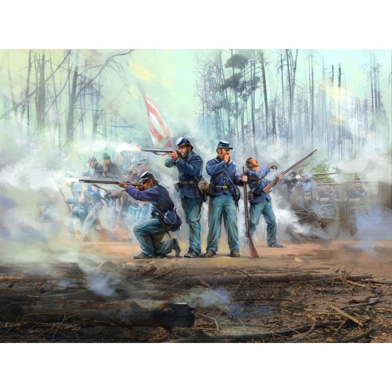 ICM35020 - American Civil War Union Infantry 4 Figures
