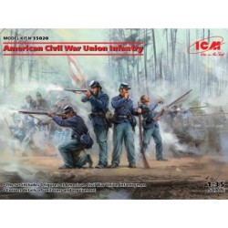 ICM35020 - American Civil War Union Infantry 4 Figures