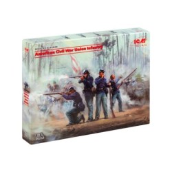 ICM35020 - American Civil War Union Infantry 4 Figures