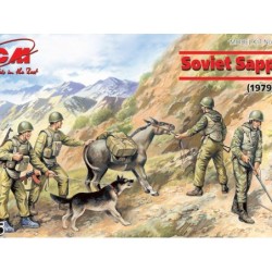 ICM35031 - Soviet Sappers (1979-1988) 4 Figures with Donkey & Dog