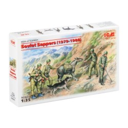 ICM35031 - Soviet Sappers (1979-1988) 4 Figures with Donkey & Dog