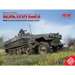 ICM35101 - Sd.Kfz.251/1 Ausf.A, WWII German Armoured Personnel Carrier