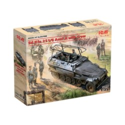 ICM35104 - Sd.Kfz.251/6 Ausf.A with 3 Crew Figures & Officer