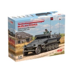 ICM35105 - Beobachtungspanzerwagen Sd.Kfz.251/18 Ausf.A, WWII German Observation Vehicle with 4 Crew Figures