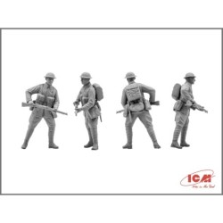 ICM35301 - British Infantry (1917-1918) 4 Figures
